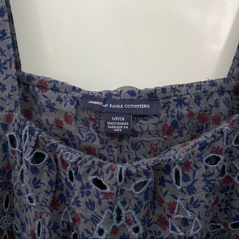 3/$30 ✨ AEO | Floral Eyelet Tank - Picture 3 of 3